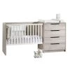 Sauthon Lits Bébé Lit Combiné 120x60 évolutif En Bois Blanc -Lits bébé Soldes lit combine 120x60 evolutif en bois blanc