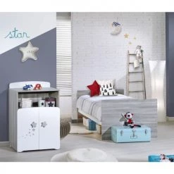 BabyPrice Lits Bébé Lit Combiné évolutif 120x60 En 90x190 En Bois Blanc -Lits bébé Soldes lit combine evolutif 120x60 en 90x190 en bois blanc 3