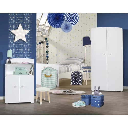BabyPrice Lits Bébé Lit Combiné évolutif 120x60 En 90x190 En Bois Blanc 5 BabyPrice Lits Bébé Lit Combiné évolutif 120x60 En 90x190 En Bois Blanc – Image 3
