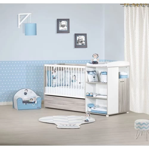 Sauthon Lits Bébé Lit Combine Evolutif 120x60 En Bois Gris Foncé 6 Sauthon Lits Bébé Lit Combine Evolutif 120x60 En Bois Gris Foncé – Image 4
