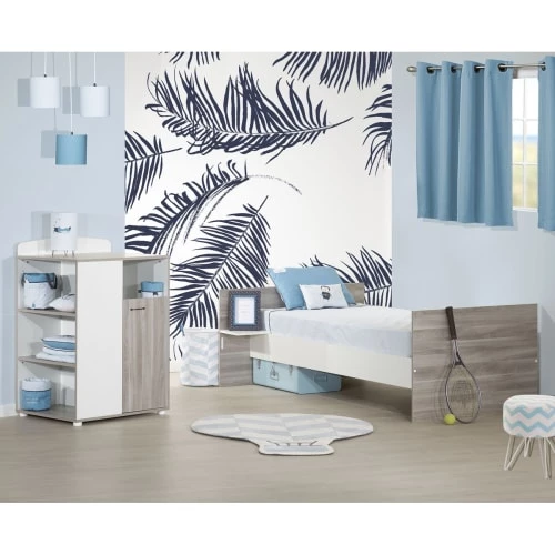 Sauthon Lits Bébé Lit Combine Evolutif 120x60 En Bois Gris Foncé 7 Sauthon Lits Bébé Lit Combine Evolutif 120x60 En Bois Gris Foncé – Image 5