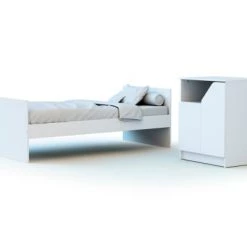 AT4 Lits Bébé Lit Combiné Evolutif Blanc -Lits bébé Soldes lit combine evolutif blanc 6