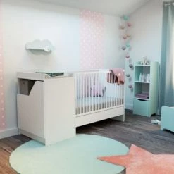 AT4 Lits Bébé Lit Combiné Evolutif Blanc -Lits bébé Soldes lit combine evolutif blanc 7