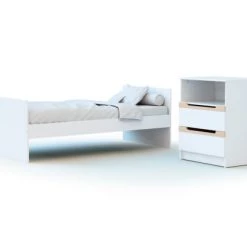AT4 Lits Bébé Lit Combiné Evolutif Blanc Et Hêtre Verni 8 AT4 Lits Bébé Lit Combiné Evolutif Blanc Et Hêtre Verni -Lits bébé Soldes lit combine evolutif blanc et hetre verni 2