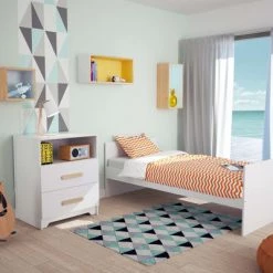 AT4 Lits Bébé Lit Combiné Evolutif Blanc Et Hêtre Verni 11 AT4 Lits Bébé Lit Combiné Evolutif Blanc Et Hêtre Verni -Lits bébé Soldes lit combine evolutif blanc et hetre verni 8