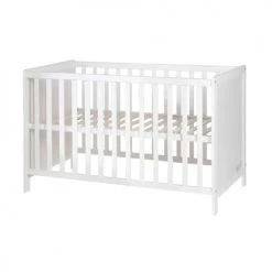 Roba Kids Lits Bébé Lit D'appoint En Bois Blanc Roba 60x120