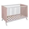 Baby Fox Lits Bébé Lit En Bois Massif Style Scandinave Hêtre Et Blanc 60x120 -Lits bébé Soldes lit en bois massif style scandinave hetre et blanc 60x120 1