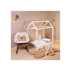 Childhome Lits Bébé Lit Enfant Cabane 70 X 140 Cm écru -Lits bébé Soldes lit enfant cabane 70 x 140 cm ecru 3