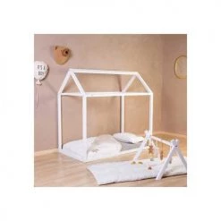 Childhome Lits Bébé Lit Enfant Cabane 70 X 140 Cm écru -Lits bébé Soldes lit enfant cabane 70 x 140 cm ecru 4