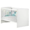 BabyPrice Lits Bébé Lit évolutif 140x70 Little Big Bed En Bois Blanc -Lits bébé Soldes lit evolutif 140x70 little big bed en bois blanc