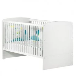 BabyPrice Lits Bébé Lit évolutif 140x70 Little Big Bed En Bois Blanc