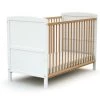 AT4 Lits Bébé Lit évolutif 60x120 Blanc Et Hêtre Verni 2 AT4 Lits Bébé Lit évolutif 60x120 Blanc Et Hêtre Verni -Lits bébé Soldes lit evolutif 60x120 blanc et hetre verni