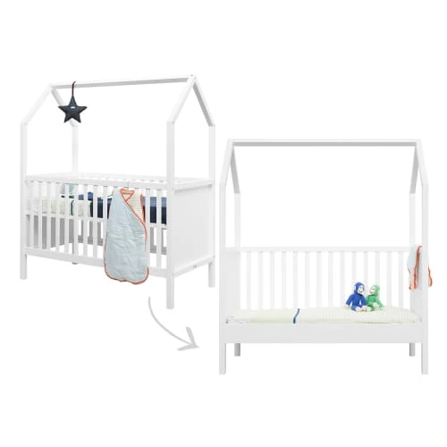 Bopita Lits Bébé Lit évolutif 70x140 Blanc 4 Bopita Lits Bébé Lit évolutif 70x140 Blanc – Image 2