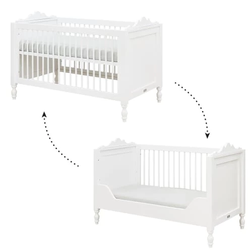 Bopita Lits Bébé Lit évolutif 70x140 Blanc 4 Bopita Lits Bébé Lit évolutif 70x140 Blanc – Image 2
