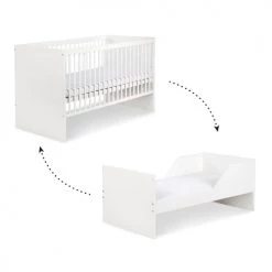 Little Sky By Klups Lits Bébé Lit évolutif 70x140 Blanc Et Gris -Lits bébé Soldes lit evolutif 70x140 blanc et gris 1