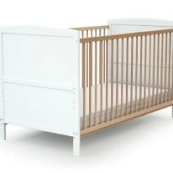 AT4 Lits Bébé Lit évolutif 70x140 Blanc 11 AT4 Lits Bébé Lit évolutif 70x140 Blanc -Lits bébé Soldes lit evolutif 70x140 blanc et hetre verni