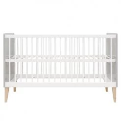 Bopita Lits Bébé Lit évolutif 70x140 Blanc Gris -Lits bébé Soldes lit evolutif 70x140 blanc gris 3