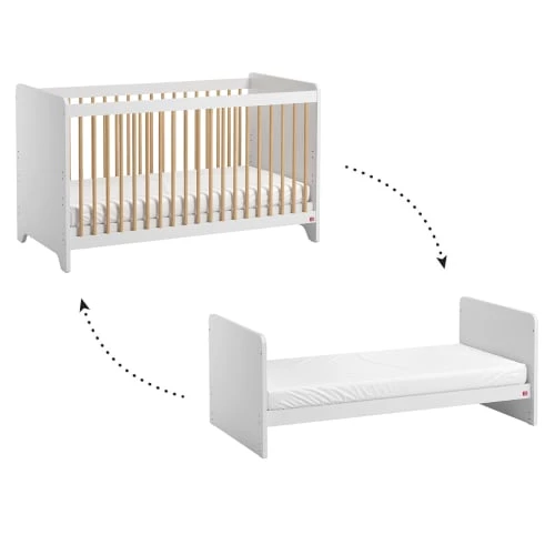 Vox Lits Bébé Lit évolutif 70x140 Blanc Naturel 4 Vox Lits Bébé Lit évolutif 70x140 Blanc Naturel – Image 2