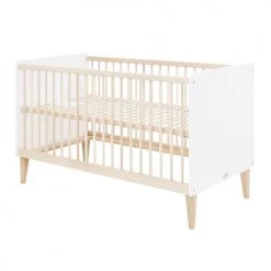 Bopita Lits Bébé Lit évolutif 70x140 Blanc Naturel Naturel