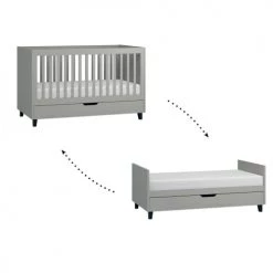 Vox Lits Bébé Lit évolutif 70x140 Gris -Lits bébé Soldes lit evolutif 70x140 gris 7