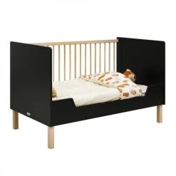 Bopita Lits Bébé Lit évolutif 70x140 Noir Mat Naturel 10 Bopita Lits Bébé Lit évolutif 70x140 Noir Mat Naturel -Lits bébé Soldes lit evolutif 70x140 noir mat naturel 2