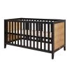 Bopita Lits Bébé Lit évolutif 70x140 Noir Naturel Naturel -Lits bébé Soldes lit evolutif 70x140 noir naturel naturel