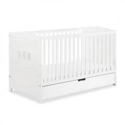 Klups Lits Bébé Lit évolutif 70x140 Tiroir De Lit Inclus Blanc