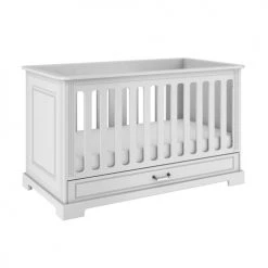 Bellamy Lits Bébé Lit évolutif 70x140 Tiroir Inclus Blanc