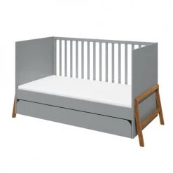 Bellamy Lits Bébé Lit évolutif 70x140 Tiroir Inclus Gris -Lits bébé Soldes lit evolutif 70x140 tiroir inclus gris 6