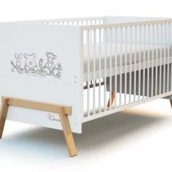 AT4 Lits Bébé Lit évolutif 70x140cm Blanc Et Hêtre Verni 12 AT4 Lits Bébé Lit évolutif 70x140cm Blanc Et Hêtre Verni -Lits bébé Soldes lit evolutif 70x140cm blanc et hetre verni 4