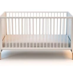 AT4 Lits Bébé Lit évolutif 70x140cm Blanc Et Hêtre Verni 13 AT4 Lits Bébé Lit évolutif 70x140cm Blanc Et Hêtre Verni -Lits bébé Soldes lit evolutif 70x140cm blanc et hetre verni 5