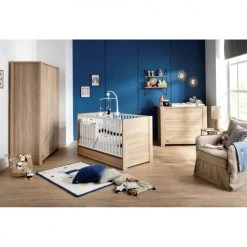 Sauthon Lits Bébé Lit évolutif 87x145x76cm Marron -Lits bébé Soldes lit evolutif 87x145x76cm marron 4