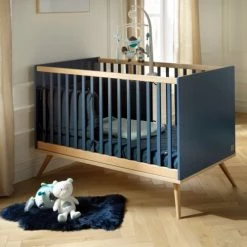 Sauthon Original Lits Bébé Lit évolutif 94x144x77cm Bleu -Lits bébé Soldes lit evolutif 94x144x77cm bleu 2