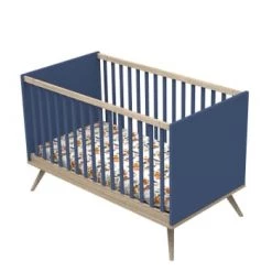 Sauthon Original Lits Bébé Lit évolutif 94x144x77cm Orange -Lits bébé Soldes lit evolutif 94x144x77cm bleu