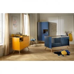 Sauthon Original Lits Bébé Lit évolutif 94x144x77cm Bleu -Lits bébé Soldes lit evolutif 94x144x77cm bleu 4