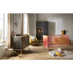 Sauthon Original Lits Bébé Lit évolutif 94x144x77cm Orange -Lits bébé Soldes lit evolutif 94x144x77cm orange 2