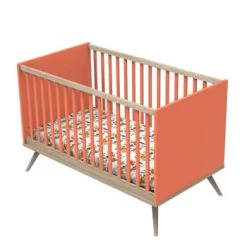 Sauthon Original Lits Bébé Lit évolutif 94x144x77cm Orange -Lits bébé Soldes lit evolutif 94x144x77cm orange 4