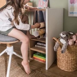 Baby Fox Lits Bébé Lit évolutif En Bois Blanc Et Imitation Chêne 70x140 -Lits bébé Soldes lit evolutif en bois blanc et imitation chene 70x140 4