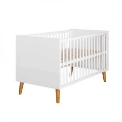 Roba Kids Lits Bébé Lit évolutif En Bois Blanc Mick 70x140