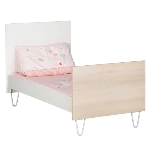 Sauthon Lits Bébé Lit Evolutif Little Big Bed 140x70 En MDF Blanc 4 Sauthon Lits Bébé Lit Evolutif Little Big Bed 140x70 En MDF Blanc – Image 2