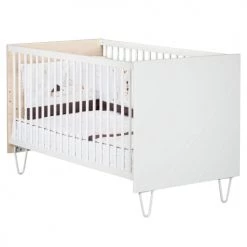 Sauthon Lits Bébé Lit Evolutif Little Big Bed 140x70 En MDF Blanc