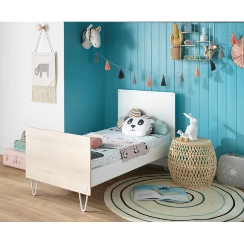 Sauthon Lits Bébé Lit Evolutif Little Big Bed 140x70 En MDF Blanc 6 Sauthon Lits Bébé Lit Evolutif Little Big Bed 140x70 En MDF Blanc – Image 4