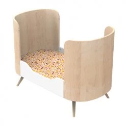 Sauthon Original Lits Bébé Lit évolutif Pieds Bois 97x144x75cm En Bois Blanc -Lits bébé Soldes lit evolutif pieds bois 97x144x75cm en bois blanc 2