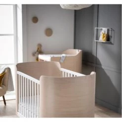 Sauthon Original Lits Bébé Lit évolutif Pieds Bois 97x144x75cm En Bois Blanc -Lits bébé Soldes lit evolutif pieds bois 97x144x75cm en bois blanc 4