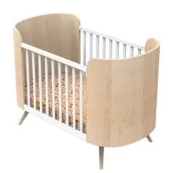 Sauthon Original Lits Bébé Lit évolutif Pieds Bois 97x144x75cm En Bois Blanc -Lits bébé Soldes lit evolutif pieds bois 97x144x75cm en bois blanc 5