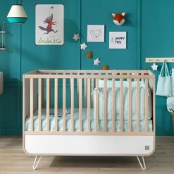 Sauthon Original Lits Bébé Lit évolutif Pieds Métal 105x143x75cm En Bois Blanc 9 Sauthon Original Lits Bébé Lit évolutif Pieds Métal 105x143x75cm En Bois Blanc -Lits bébé Soldes lit evolutif pieds metal 105x143x75cm en bois blanc 2