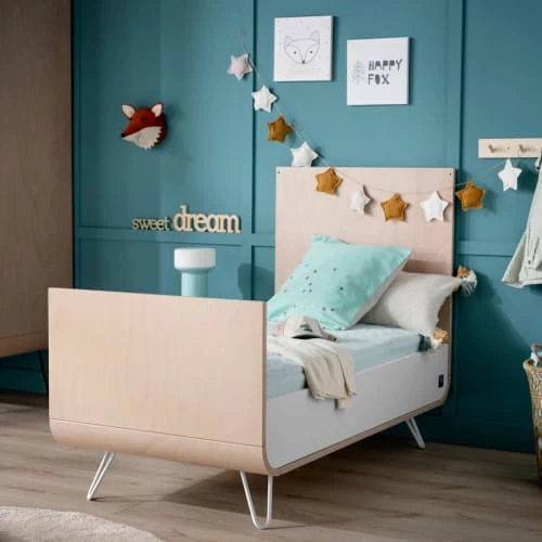 Sauthon Original Lits Bébé Lit évolutif Pieds Métal 105x143x75cm En Bois Blanc 6 Sauthon Original Lits Bébé Lit évolutif Pieds Métal 105x143x75cm En Bois Blanc – Image 4