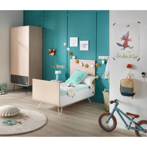 Sauthon Original Lits Bébé Lit évolutif Pieds Métal 105x143x75cm En Bois Blanc 7 Sauthon Original Lits Bébé Lit évolutif Pieds Métal 105x143x75cm En Bois Blanc – Image 5