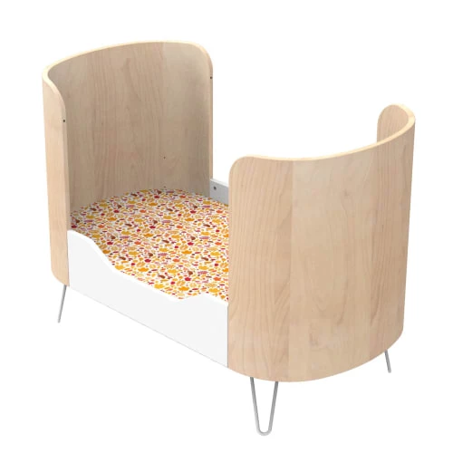 Sauthon Original Lits Bébé Lit évolutif Pieds Métal 97x144x75cm En Bois Blanc 4 Sauthon Original Lits Bébé Lit évolutif Pieds Métal 97x144x75cm En Bois Blanc – Image 2