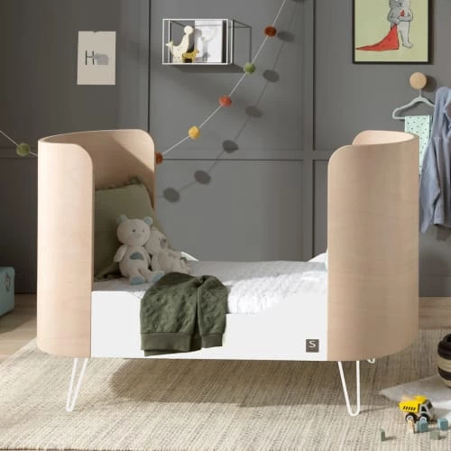 Sauthon Original Lits Bébé Lit évolutif Pieds Métal 97x144x75cm En Bois Blanc 8 Sauthon Original Lits Bébé Lit évolutif Pieds Métal 97x144x75cm En Bois Blanc – Image 6